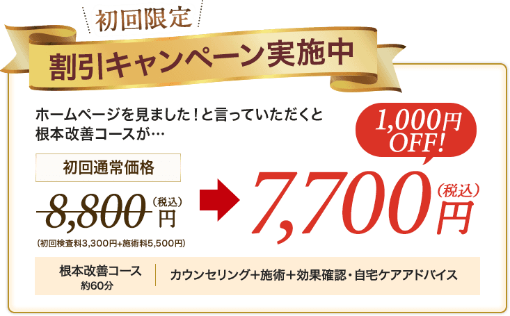 割引キャンペーン実施中